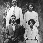 Amsee, Jimmie, Lawrence and Leanna Favors - Yr., About 1917.  Leanna died shortly after picture was taken.